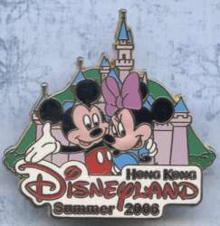 'Hong Kong Disneyland - HKDL Summer 2006 - Mickey &amp; Minnie with Castle - HKDL'
