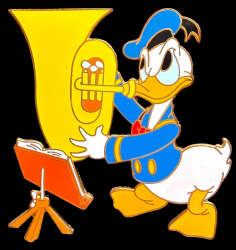 Donald Duck with Tuba