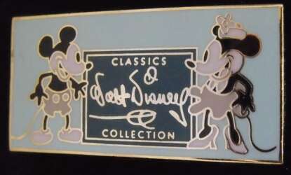 'Membership Pin - Classic Mickey Set (Black &amp; White Mickey &amp; Minnie Logo) - DMR'