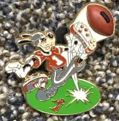 Goofy Kicking Football