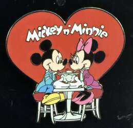 9906 - Mickey and Minnie Sharing Sundae in Heart - Disneyland Resort alternate image