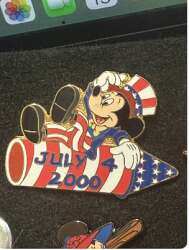 4th of July/Independence Day - Uncle Sam Mickey Mouse on Rocket Firework - WDW