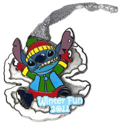 2011 - Stitch Making a Snow Angel Ornament