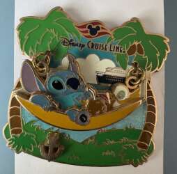 Stitch in Hammock with Duckling