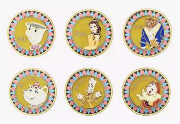 99318 - BoxLunch - Beauty and the Beast Dining Plates Spinning Blind Box - Unopened Mystery Box - Disney Licensed alternate image