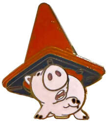 Hamm Hiding Under Traffic Cone