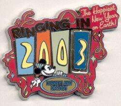 Ringing in 2003 - Happiest New Year on Earth