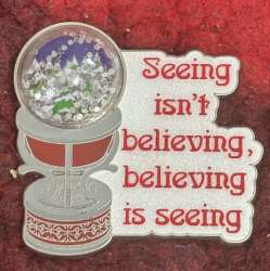 The Santa Clause Snow Globe Seeing isn't believing, believing is seeing