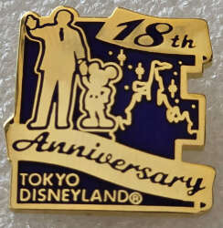 'Tokyo Disneyland Anniversaries - 18th Anniversary, Partners Statue - TDR'
