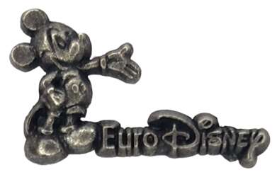 'Euro Disney - Sculpted Mickey with Logo (Pewter Version) - DLP'