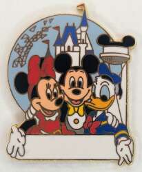 99662 - Personalized Custom Name Pins - Three Parks Logo with Name - Walt Disney World alternate image