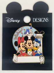 99662 - Personalized Custom Name Pins - Three Parks Logo with Name - Walt Disney World alternate image