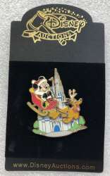 Disney.Pins.com - Castle Christmas (Mickey & Pluto)