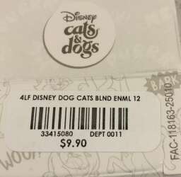 99933 - Disney Cats & Dogs Floral Blind Box - Unopened Box - Loungefly alternate image