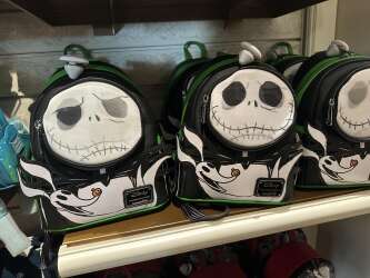 Nightmare Before Christmas Lenticular Jack Skellington Face & Zero Mini Backpack