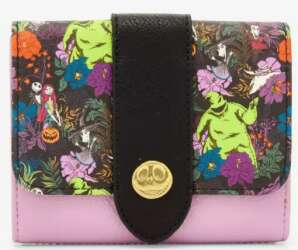 Loungefly Disney The Nightmare Before Christmas Allover Print Snap Wallet — BoxLunch Exclusive